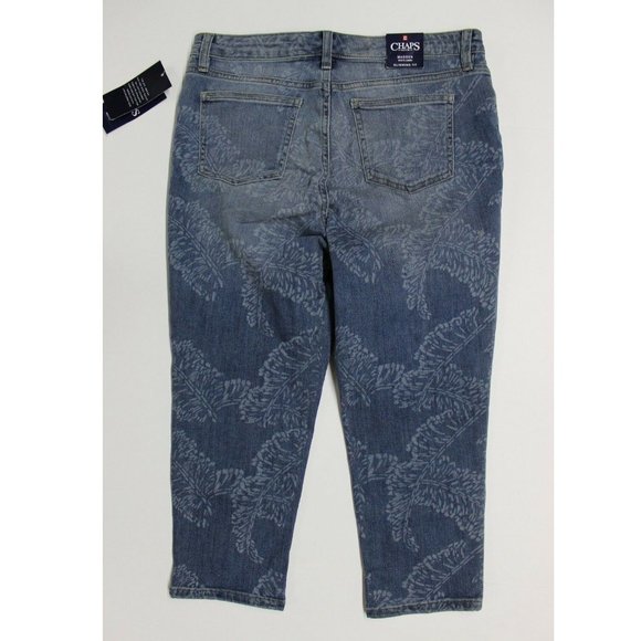 Chaps Madden Capri Jeans - Banana Leaf Blue - 10P - Picture 3 of 3